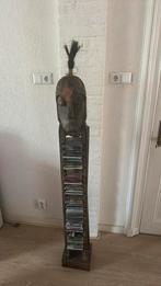 Afrikaans CD rek, Ophalen, Zo goed als nieuw, Hout, Cd's