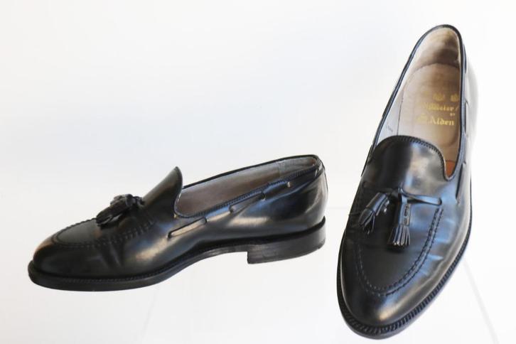 Alden Cordovan paardenleren tasselloafer in 8.5 C/E = 42, Kleding | Heren, Schoenen, Zo goed als nieuw, Loafers, Zwart, Ophalen of Verzenden
