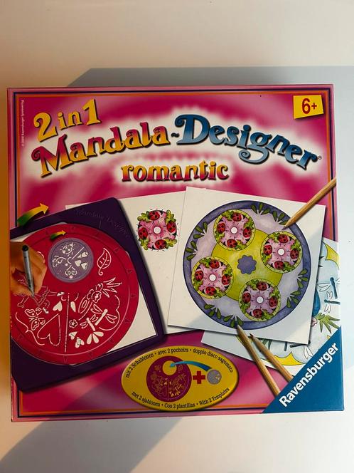 2 in 1 Mandala-Designer romantic, Hobby en Vrije tijd, Tekenen, Gebruikt, Overige typen, Ophalen of Verzenden