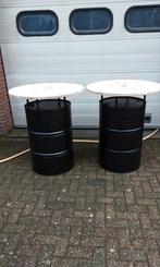 Statafels van een olievat, Ophalen