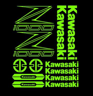 Kawasaki Z1000 stickerset Premium kwaliteit 20+ kleuren beschikbaar voor biedingen