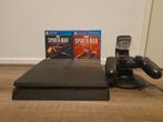 PS4 Slim + Spider-Man Games, Controller & Oplader, Spelcomputers en Games, Spelcomputers | Sony PlayStation 4, Met games, Ophalen of Verzenden