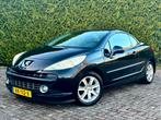 Peugeot 207 1.6 Cabrio 2008 | Airco | Parkeersensoren, Voorwielaandrijving, 65 €/maand, Zwart, 4 cilinders