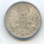 Finland 50 Pennia 1917 Zonder Kroon na executie Koningshuis, Ophalen of Verzenden, Overige landen, Zilver