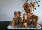 2 vintage stro beertjes jaren 50 zeer goede staat 15+25 cm, Ophalen of Verzenden