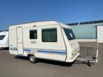 Adria Unica A 390 DS bj 2001 +voortent stalling 4p, Caravans en Kamperen, Caravans, Overige typen, Bedrijf, Treinzit, Adria