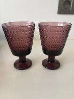 Iittala Kastehelmi calluna - 2 glazen, Huis en Inrichting, Keuken | Servies, Glas of Glazen, Ophalen of Verzenden, Overige stijlen