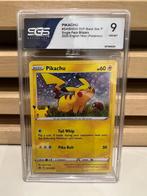 Pikachu #SWSH039 Pokemon Promo  graded 9 SGS holo  25th aniv, Verzenden, Zo goed als nieuw, Losse kaart, Foil