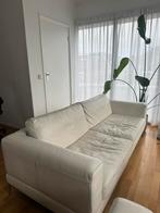 Witte leren bank. GRATIS, Ophalen, Gebruikt, Leer