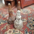 Set van 3 vintage houten turnkegels – decoratief!, Ophalen of Verzenden