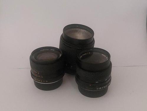 3x yashica lenzen 28/55/135mm, Audio, Tv en Foto, Fotocamera's Analoog, Gebruikt, Spiegelreflex, Overige Merken, Ophalen of Verzenden