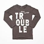 Name It feest shirt longsleeve met glitters taupe 134-140, Meisje, Nieuw, Ophalen of Verzenden, Shirt of Longsleeve