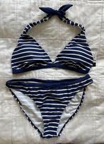 Nieuw! Bikini Donker Blauw / Wit gestreept Maat 46, Kleding | Dames, Badmode en Zwemkleding, Nieuw, Blauw, Bikini, Ophalen of Verzenden