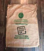 Jute zak van koffiemerk uit india - coffee company, Hobby en Vrije tijd, Stoffen en Lappen, Ophalen of Verzenden
