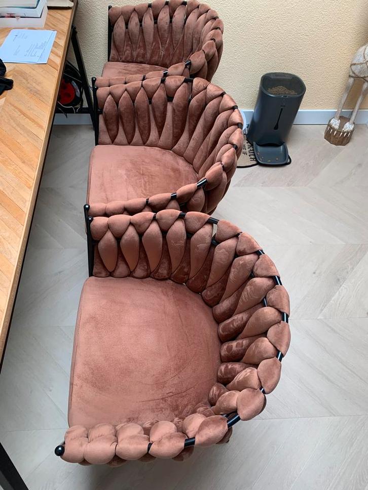 Wave chair stoelen terra, Huis en Inrichting, Banken | Sofa's en Chaises Longues, Zo goed als nieuw, Eenpersoons, Minder dan 150 cm