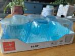 6 stuks glazen blauw, nieuw in verpakking, Ophalen, Glas of Glazen, Nieuw, Glas