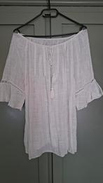 Witte Dames Blouse . Ibiza boho style., Ophalen of Verzenden, Zo goed als nieuw, Maat 42/44 (L), Wit