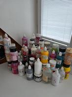 Prachtige collectie kwalitatiev acrylverf en gel mediums etc, Ophalen, Gebruikt