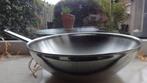 Demeyere Apollo 7 wok 31cm met glazen deksel, Inductieplaat, Ophalen of Verzenden, Zo goed als nieuw, Rvs
