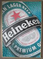 Heineken muurkunst "Etiket", Verzamelen, Biermerken, Ophalen, Zo goed als nieuw, Reclamebord, Plaat of Schild, Heineken