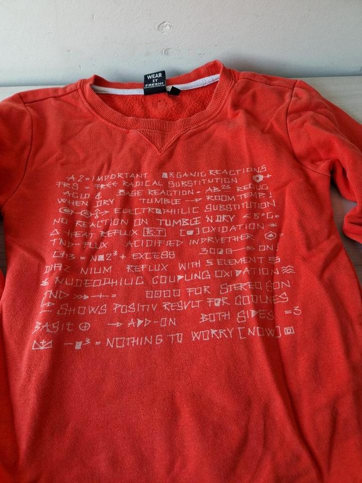 Trui sweater maat 128 Tumble n dry oranje, Kinderen en Baby's, Kinderkleding | Maat 128, Gebruikt, Jongen, Trui of Vest, Ophalen of Verzenden