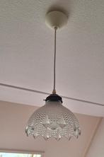 Hanglampje met geperst glazen kap, Ophalen of Verzenden