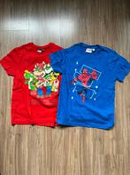 Shirtjes Super Mario en Spiderman (Marvel luigi bowser), Ophalen of Verzenden, Zo goed als nieuw, Jongen, Shirt of Longsleeve