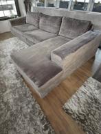 !!ACTIE!! GROEN/ZWARTE VELVET HOEKBANK, GRATIS LEVERING