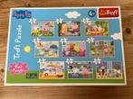 Puzzel van ‘Peppa Pig’, 9 in 1! Vanaf 4 jaar! Nieuwstaat!, Ophalen of Verzenden, 10 tot 50 stukjes, Zo goed als nieuw, 4 tot 6 jaar