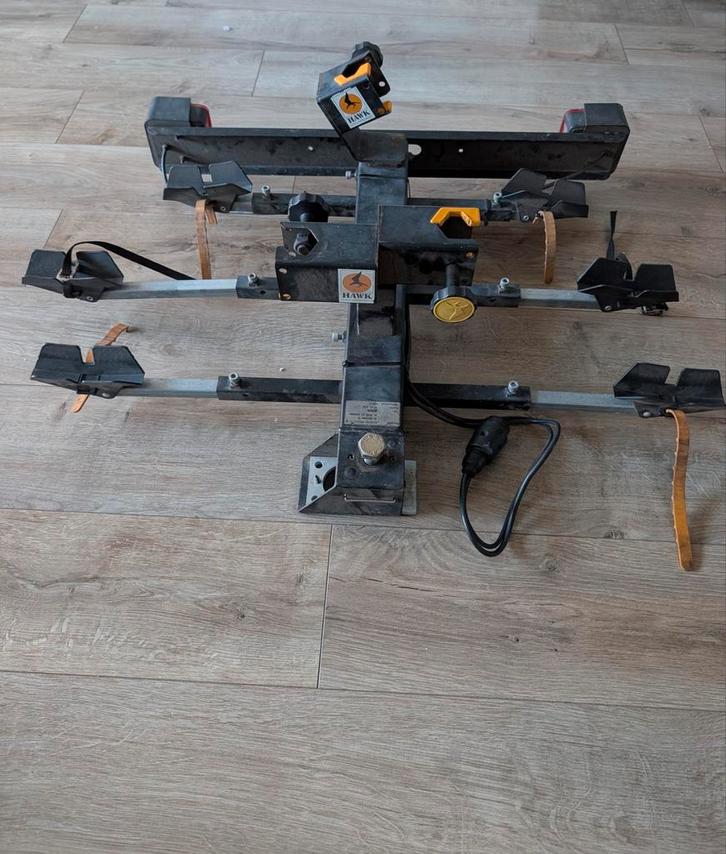 Fietsendager hawk,voor 3 fietsen, Auto diversen, Fietsendragers, Gebruikt, Trekhaakdrager, 3 fietsen of meer, Ophalen