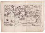 Oude kaart Middellandse Zee Israël de historiën des Bijbels, Boeken, Gelezen, Landkaart, Verzenden