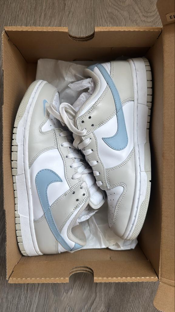 Nike Dunk Low Light Bone Armory Blue, Kleding | Dames, Schoenen, Zo goed als nieuw, Sneakers of Gympen, Beige, Ophalen of Verzenden