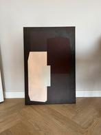 Abstract Schilderij Canvas Bruintinten 60 x 90, Ophalen