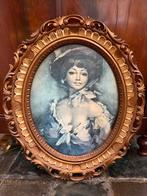 Ovaal schilderijtje, Antiek en Kunst, Kunst | Schilderijen | Klassiek, Ophalen