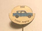 Metalen FORD ANGLIA AUTOMODEL Speld (Blauw/Wit/Zwart)., Verzamelen, Speldjes, Pins en Buttons, Verzenden, Zo goed als nieuw, Transport