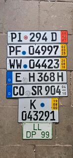 Duitsland kentekenplaat, nummerplaat, licenceplate, Ophalen of Verzenden, Zo goed als nieuw, Auto's
