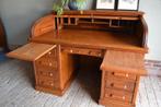 Prachtig antiek eiken Art Deco rolluikbureau, secretaire., Antiek en Kunst, Antiek | Meubels | Tafels, Verzenden