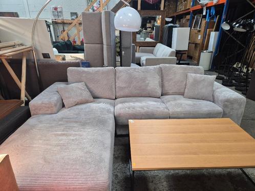 Ribhoekbank, Huis en Inrichting, Banken | Bankstellen, Nieuw, Hoekbank, Vierpersoons of meer, 250 tot 300 cm, 150 cm of meer, Stof