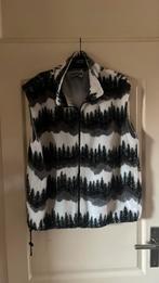 Bodywarmer dames teddy L zwart met wit en grijs, Overige kleuren, Glacier gear outdoor, Maat 42/44 (L), Ophalen of Verzenden