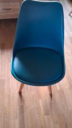 6 eetkamerstoelen kleur petrol, Huis en Inrichting, Stoelen, Overige kleuren, Zo goed als nieuw, Vijf, Zes of meer stoelen, Ophalen