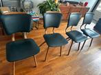 Vintage stoelen. 4 stuks teakhout jaren 60, Ophalen of Verzenden, Zo goed als nieuw