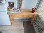 Massief houten Sidetable, Ophalen, Gebruikt, 100 tot 150 cm, 25 tot 50 cm