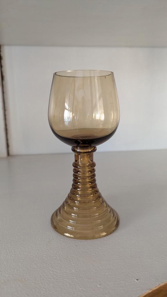 Antieke Duitse Kristallen Wijn Roemers - 12 stuks, Antiek en Kunst, Antiek | Glas en Kristal, Ophalen