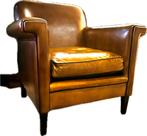 Art-Deco Fauteuil Wales schapenleer van lounge atelier izgst, Huis en Inrichting, Fauteuils, Ophalen, Zo goed als nieuw, 50 tot 75 cm