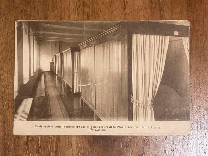 Dormoir. Slaapzaal Landbouw Huishoudschool Herve., Verzamelen, Ansichtkaarten | Buitenland, Gelopen, België en Luxemburg, 1920 tot 1940