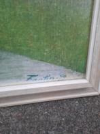 Schilderij met bloemen in vaas, Antiek en Kunst, Kunst | Schilderijen | Klassiek, Ophalen