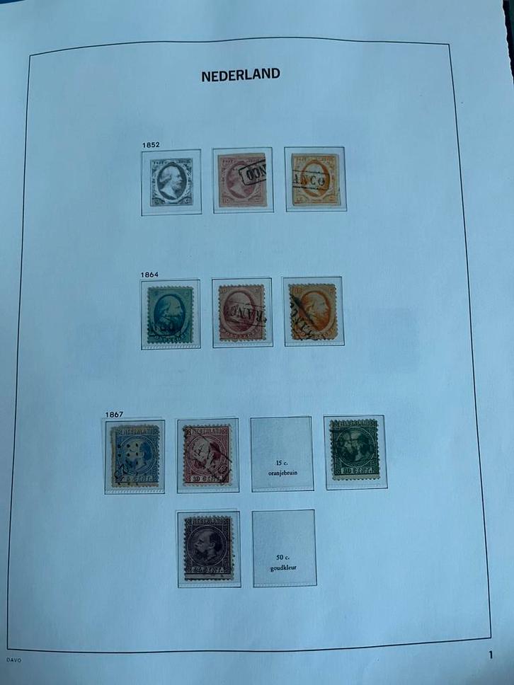 Oude/klassieke verzameling in Davo album!, Postzegels en Munten, Postzegels | Nederland, Gestempeld, T/m 1940, Ophalen of Verzenden