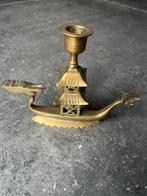 Unieke koperen kandelaar, Ophalen, Koper of Brons