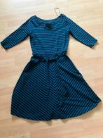 King Louie zwart/groen gestreepte jurk mt S izgs, Ophalen of Verzenden, Gedragen, Maat 36 (S), Zwart