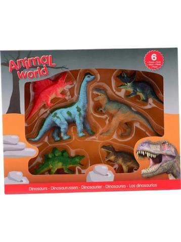 6 delig Animal World Dinosaurus speel set beschikbaar voor biedingen